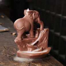 大象造型紫砂倒流香爐, 大象擺飾