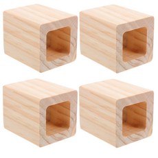 가구높이조절 4개입 가구 높이 조절기 중량감 침대 높이 조절 블록 매트리스 테이블 다리 책상 의자 소파, 01 white