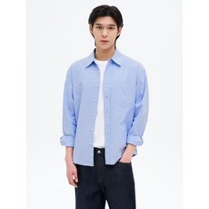 매장정품 에잇세컨즈 8SECONDS 옥스포드 오버핏 셔츠 스카이 블루 425164LY1Q 205763