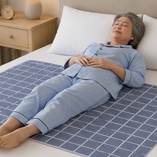 오르모아 안심케어 환자용 방수패드 80*120cm, 그레이(체크G)