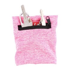 비엘스키 손목 수납 파우치 가방 손 보호대 지갑 지지대 밴드 땀밴드 러닝, 1개, 핑크 GD12854