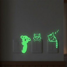 웅스토어 야광스위치스티커 아이방인테리어스티커, 코알라