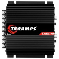 Taramps TS 400x4 블랙 자동차 오디오 앰프 - 400W RMS 4채널 클래스 D 2옴 하이 레벨 입력 RCA