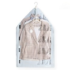 밍고쓰 손으로 누르는 맨손 옷걸이형 의류용 코트 패딩 보관 압축팩, 1개, 3개입