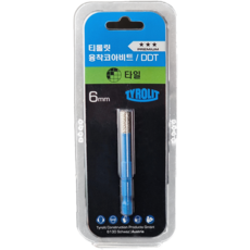 티롤릿 융착 코어 비트 DDT 육각비트, 임팩용 6mm, 1개