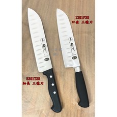 工具家達人 六協刀 台灣製德國鋼附刀夾 菜刀 三德刀 調理刀, 1個, 5301T38 細長 三德刀 原產利度