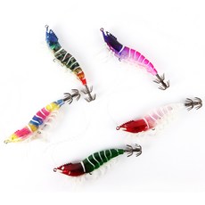 조타에비 60cm 미니 새우 야광UV 쭈꾸미 갑오징어 리얼 새우에기, 5개, 8.1g, 미니60