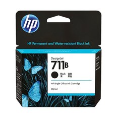 HP DesignJet 711B 墨水匣, 1個, 黑色