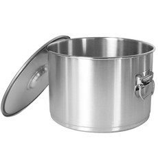 유유마트 국산 스텐 소도와 낮은 업소용 육수통 곰솥 대형 냄비, 1개, 13가론_37cm, 25리터