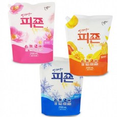 피존 블루비앙카 핑크로즈 유연제 섬유유연제 리필 피죤 옐로우미모사 파우치 2100ml 세제