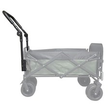 캠핑 웨건 유모차형 각도조절 왜건 일자 손잡이 핸들 바, 1세트, 블랙