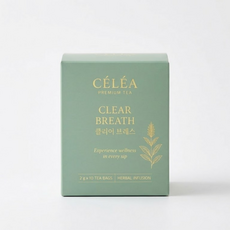 셀레아티 클리어 브레스 환절기 허브티 10입 티백 물대용 꽃차 잎차, 1박스, 10개입, 2g