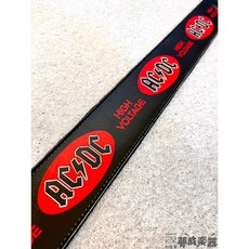 夢成音樂中心 PERRI'S 吉他背帶 台灣現貨 AC/DC 電吉他背帶 AC/DC背帶, 1個