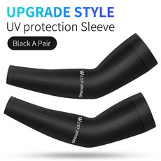 WEST BIKING 자전거 팔 온난화기 UV 보호 농구 실행 팔 소매 자전거 팔 온난화기 여름 야외 스포츠 소매, 1개, Black