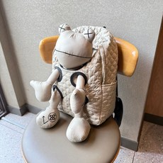 BISHE 卡通造型雙肩包, 7034卡其:高39*寬31*厚12CM, 1個