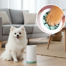 벡사 초간편 부드러운 실리콘 강아지 고양이 발 세척기, 1개, 그린