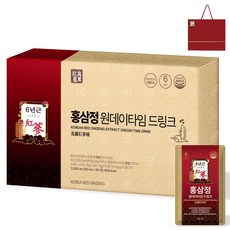 1+1특가 명절선물 홍삼정 6년근 프리미엄 골드 쇼핑백 포함, 30개, 50ml