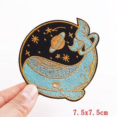 UFO 자수 패치 마운틴 캠핑 의류에 대한 패치에 철 열 접착 버섯 바느질 스티커, PE5516CT