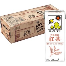 키코만 두유 음료 홍차맛 SOYMILK DAYS 200ml 30본, 1개