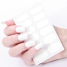 네일 아트 스티커 WHITE 셀프 디자인 꾸미기 졸업사진 가족사진 결혼사진, 1개