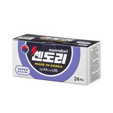 국내산! 쎈도리 AA 알카라인 건전지 24ea, 2개, 24개입