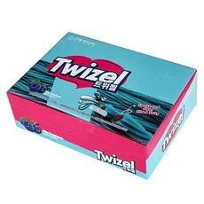 twizel 夾心螺旋形長條軟糖 藍樹莓口味, 70g, 12包