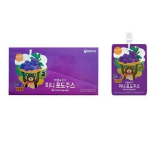 서울우유 아침에주스 미니 포도주스, 100ml, 10개