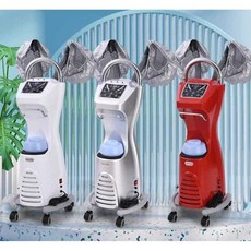 미용실 헤어스팀기 디지털펌기계 헤어미스트 스팀기계, 상세페이지 참고, 흰색 고급 사각형+빗