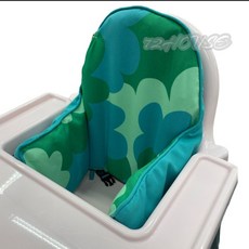 IKEA ANTILOP 兒童椅支撐墊 布套, 綠色布套+支撐墊