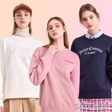 [쥬시꾸뛰르(엑티브웨어)] 쥬시꾸뛰르 시그니처 로고 스웻셔츠 3종 (쥬시 맨투맨 스웨트셔츠 긴팔 여성맨투맨)