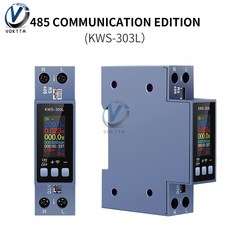 KWS 303 2상 디지털 전력계 TFT 40A AC 전압 투야 스크린 전압계 에너지 220V 110V 미터 테스터 컬러, 485, 1개