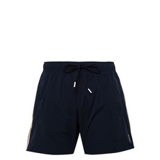 보스 로고 프린트 스윔 쇼츠, 블루계열