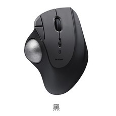 ELECOM M-IT11BR 滑順版 IST 藍芽 軌跡球滑鼠 超大36mm球體 人體工學, 黑色