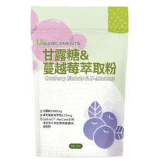 UrSupplements 甘露糖蔓越莓萃取粉 私密呵護女性益生菌, 1.6g, 30個