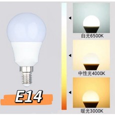 E14 5W 燈泡 三色變光, 三色, 1個