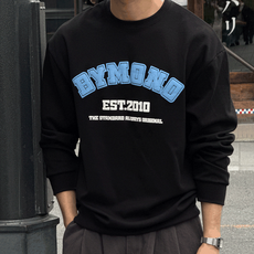 XL-6XL 모노 보들보들 BYMONO 시그니처 발포 맨투맨 남자빅사이즈 스웨트셔츠