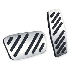 [ 772998 ] 렉슬리 미끄럼 방지 알루미늄 브레이크 가스 페달 패드 2개 쉐보레 블레이저 2019년 2020년 2021년 2022년 2023년 2024년 2025년 전용, 실버