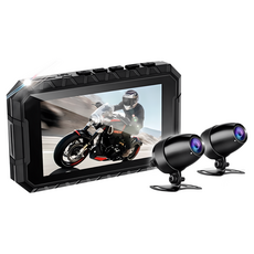 SENHO MR600W 機車行車紀錄器 1080P 雙鏡頭 WiFi 線控 廣角, SENHO MR600W,WIFI旗艦版｜有螢幕, 黑色
