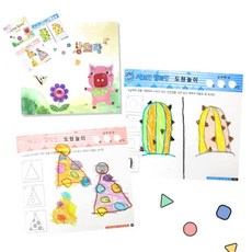 사땨 사고랑 창의랑 도형놀이 유아미술교구 홈스쿨자료 7세활동지, 기초