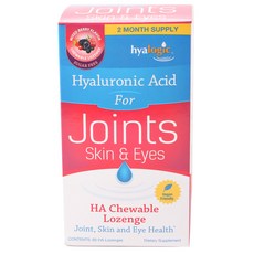 hyalogic 海亞智 玻尿酸咀嚼錠 Vegan 無麩質, 1個, 60顆, 1盒