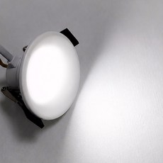 안도호른 다운라이트 86mm(3인치) 7W 매입등 COB 확산 커브드, 1개, 86mm(3인치) 주백색