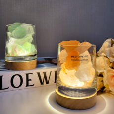 레노포프 스톤디퓨저 무드등 천연 염석 아로마 발향기 방향제, 오션블루, 01 - 선택없음