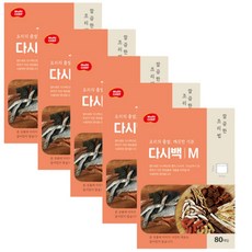 다시백 중형 80매 X 5팩 II 1~3인용 육수다시백, 중(M), 30개, 5세트