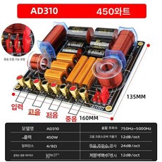 2WAY 하이엔드 스피커 천장 크로스오버 하이앤드, AD310 메탈릭저항 1개 미디엄 1개 1개, 기본 모델명/품번