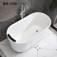 이동식 아파트용 아크릴 독립형 풀빌라 프리스탠딩 간이, 1개, 평평한 바닥형 실버 바닥 수도꼭지