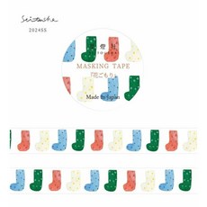 星燈社 美紋紙膠帶 日本製造 手作素材 DIY裝飾 易撕不殘膠, 1個