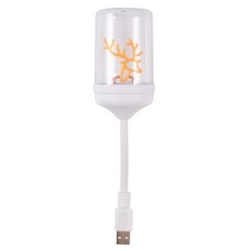 휴대용 LED USB 야간 조명 에너지 효율적인 소형 눈 보호 LED 소형 책상 램프 읽기 조명은 가정용과 호환됩니다, 엘크, 1개