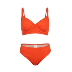 수영복 *끈주머니 * 여성 셔링비키니LS2F304-OR, 90, 오렌지(OR)