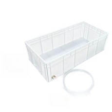 플라스틱어항 거북이어항 어항세트 거북이수조, 그레이+옆줄 x 150x40x29CM, 1개, 1L