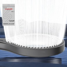 環形鏤空淋浴高壓噴頭洗澡蓮蓬頭套裝, 灰色-環形增壓大出水-暢享淋浴,單個花灑噴頭+太陽雨定製袋, 1個